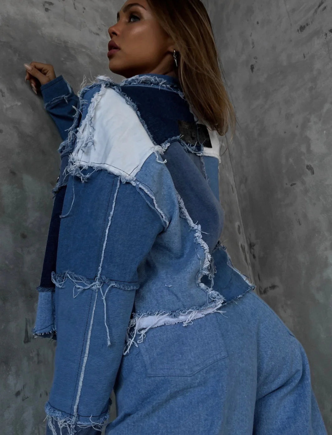 JACKET DENIM PATCHWORK