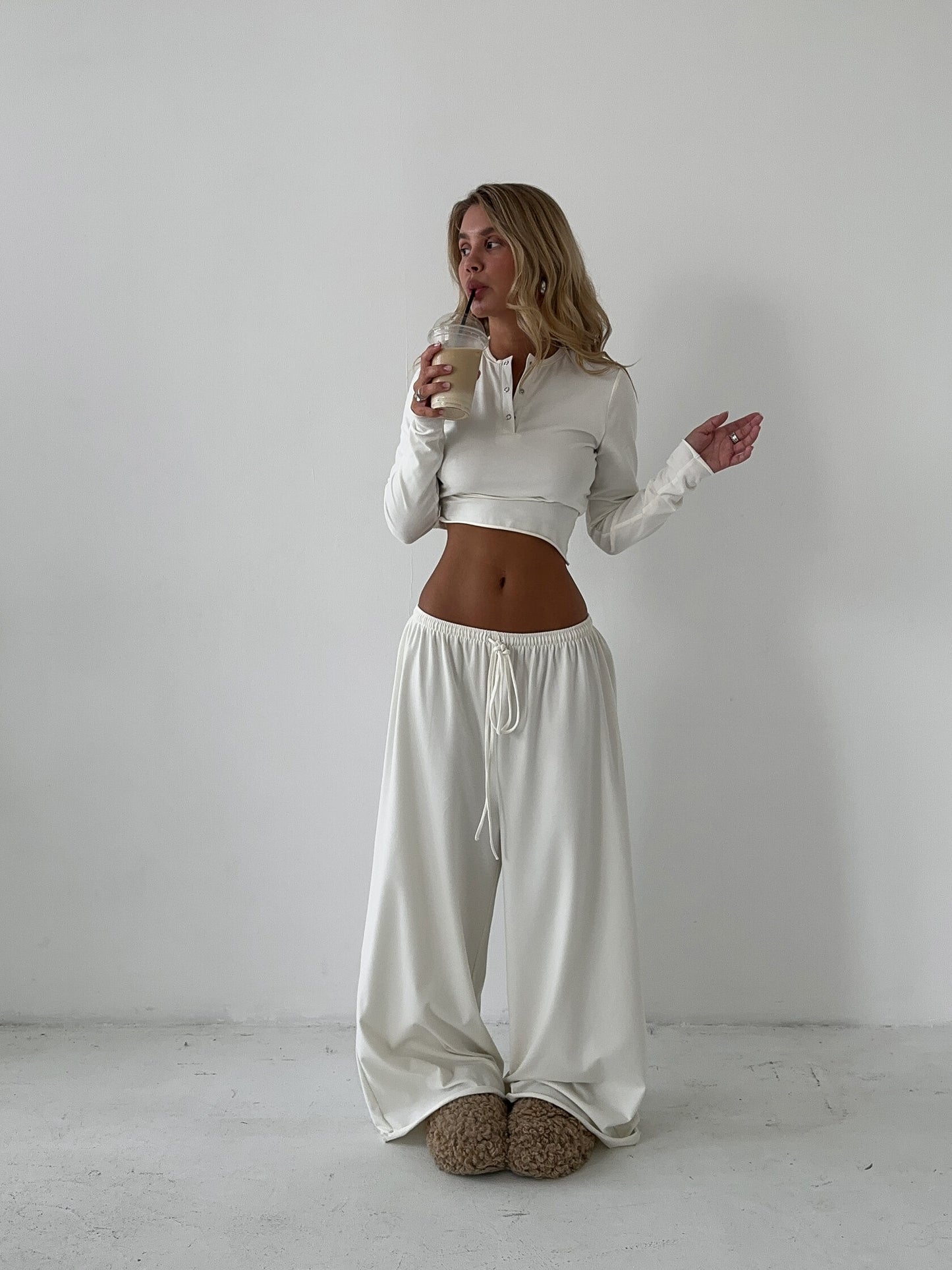 COTTON PANTS MILK
