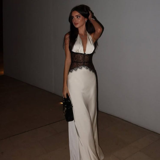 LACE BEIGE DRESS