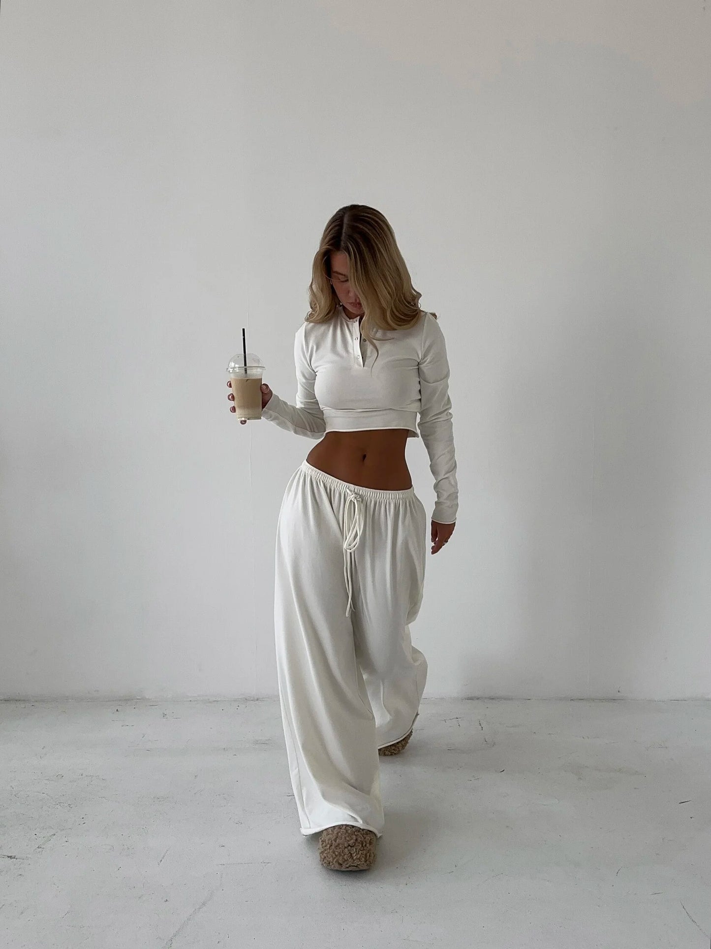 COTTON PANTS MILK