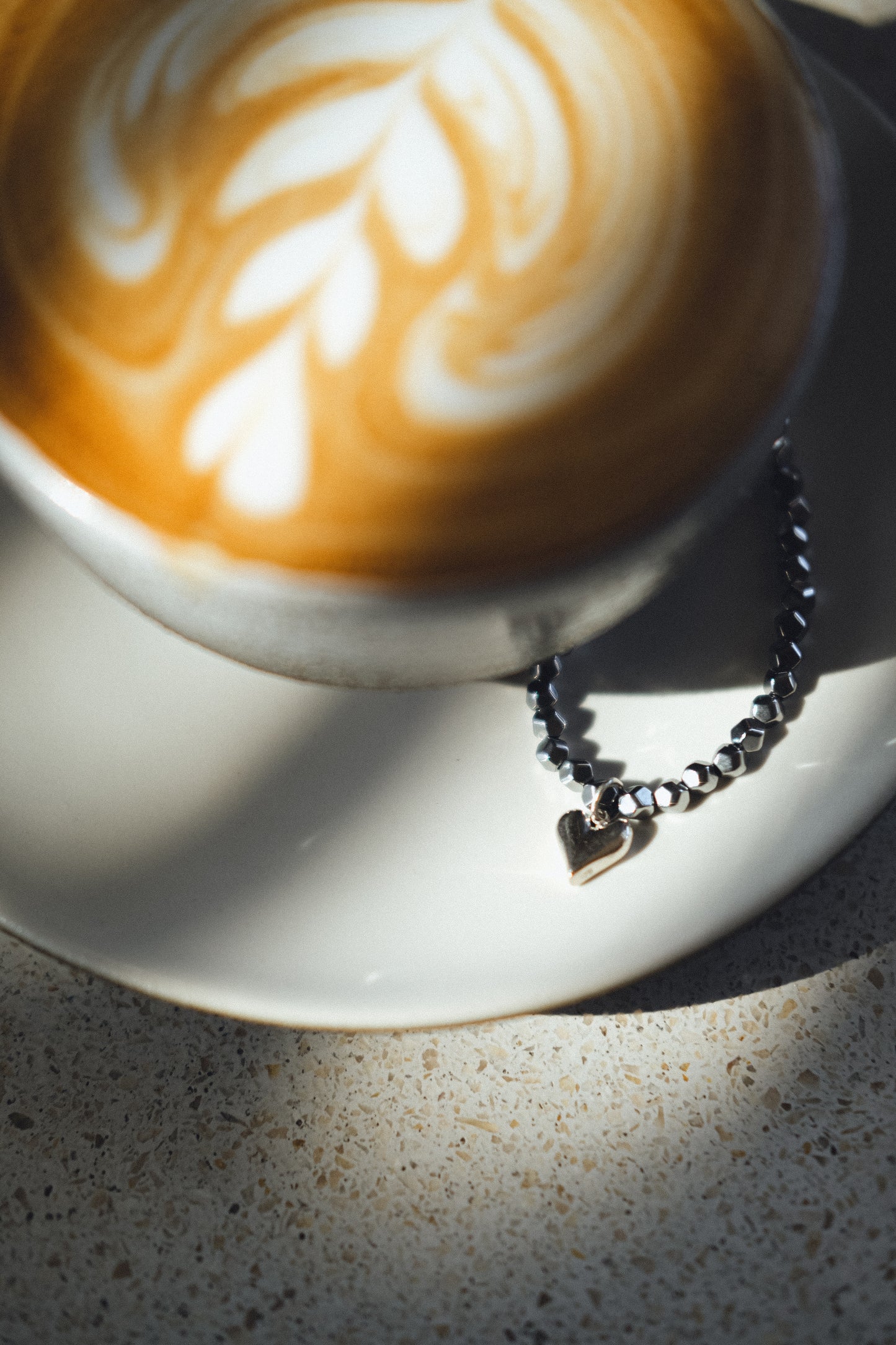 HEART WITH HEMATITE NECKLACE
