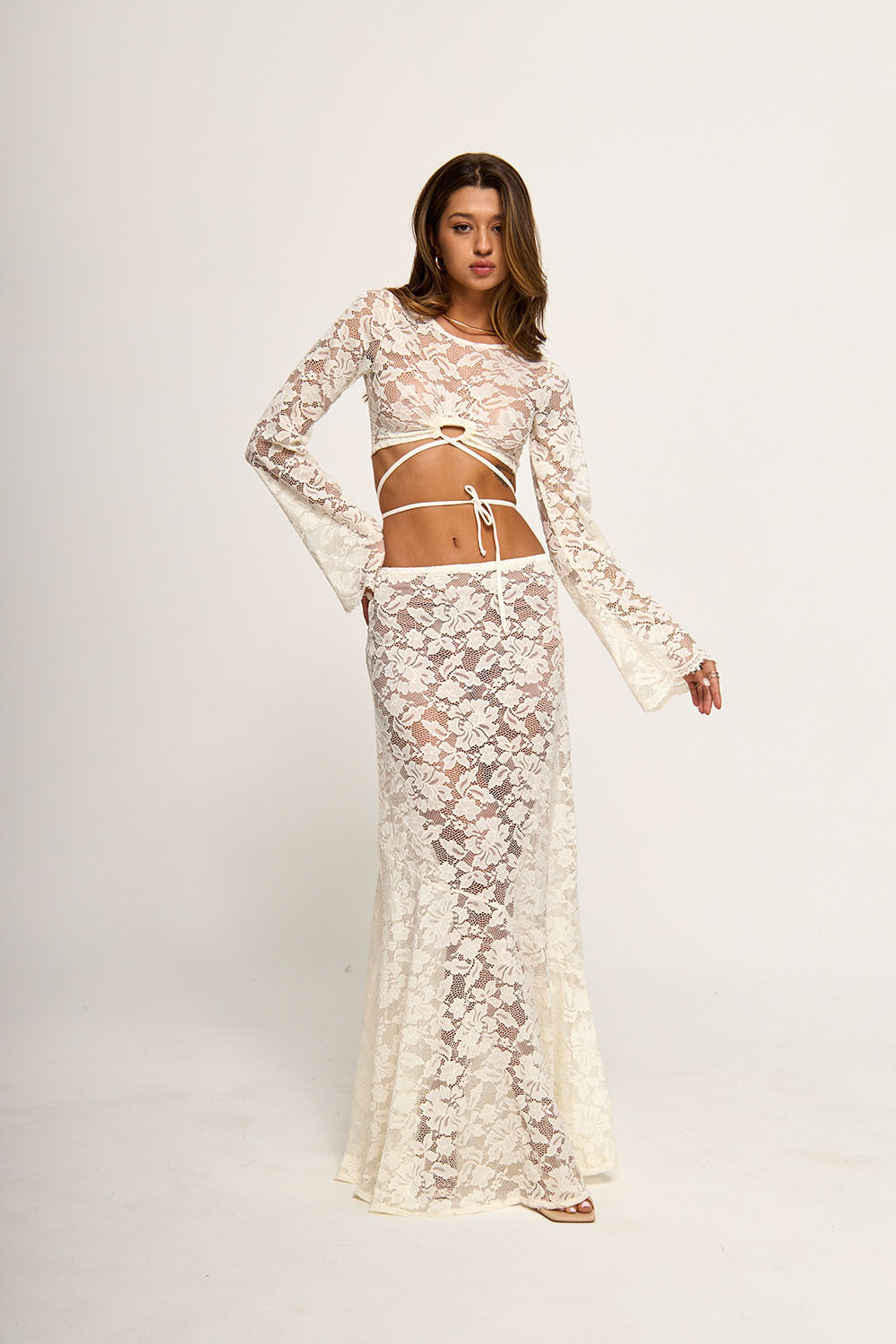 LACE MAXI SKIRT