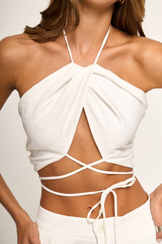 VISCOSE DRAPPED TOP
