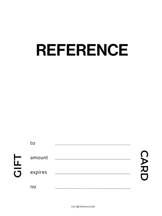 REFERENCE GIFT CARD