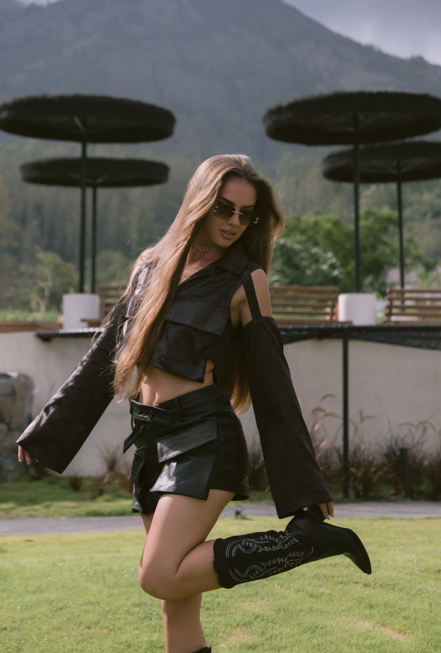 LEATHER SHORT