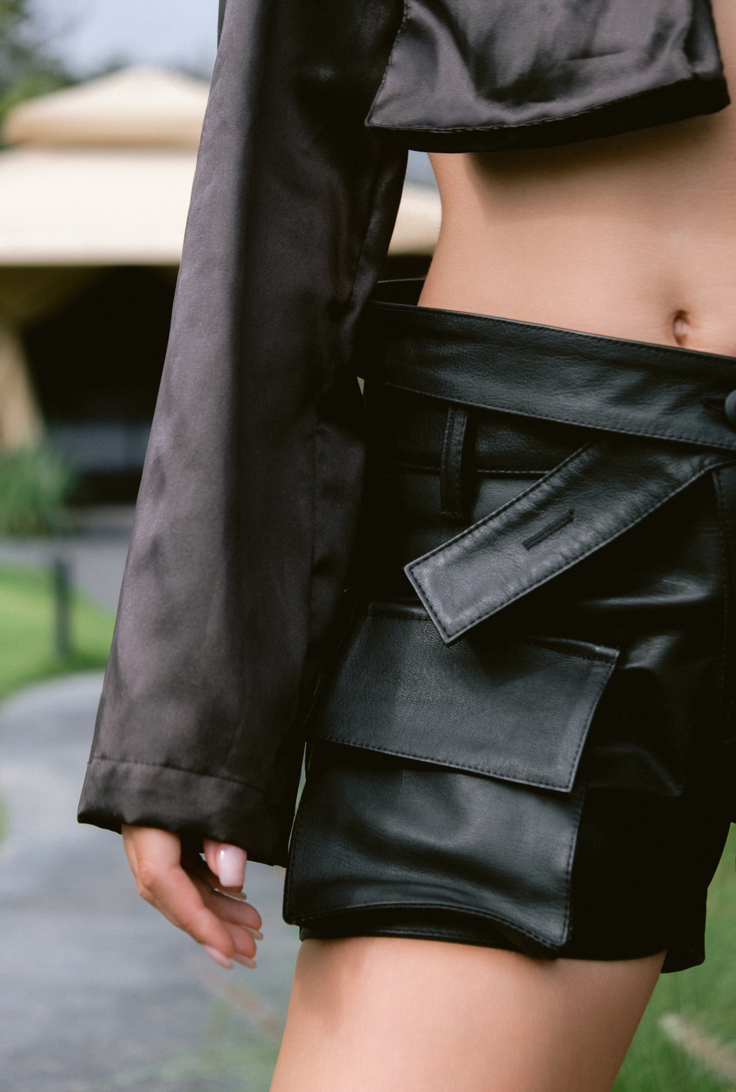 LEATHER SHORT