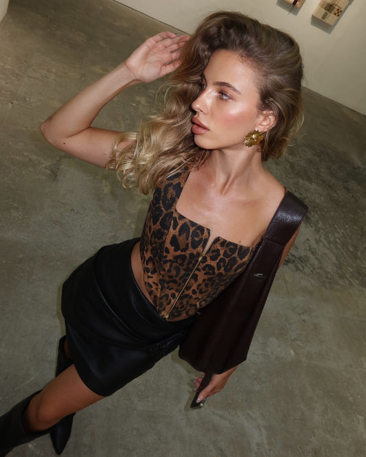 CROP LEOPARD
