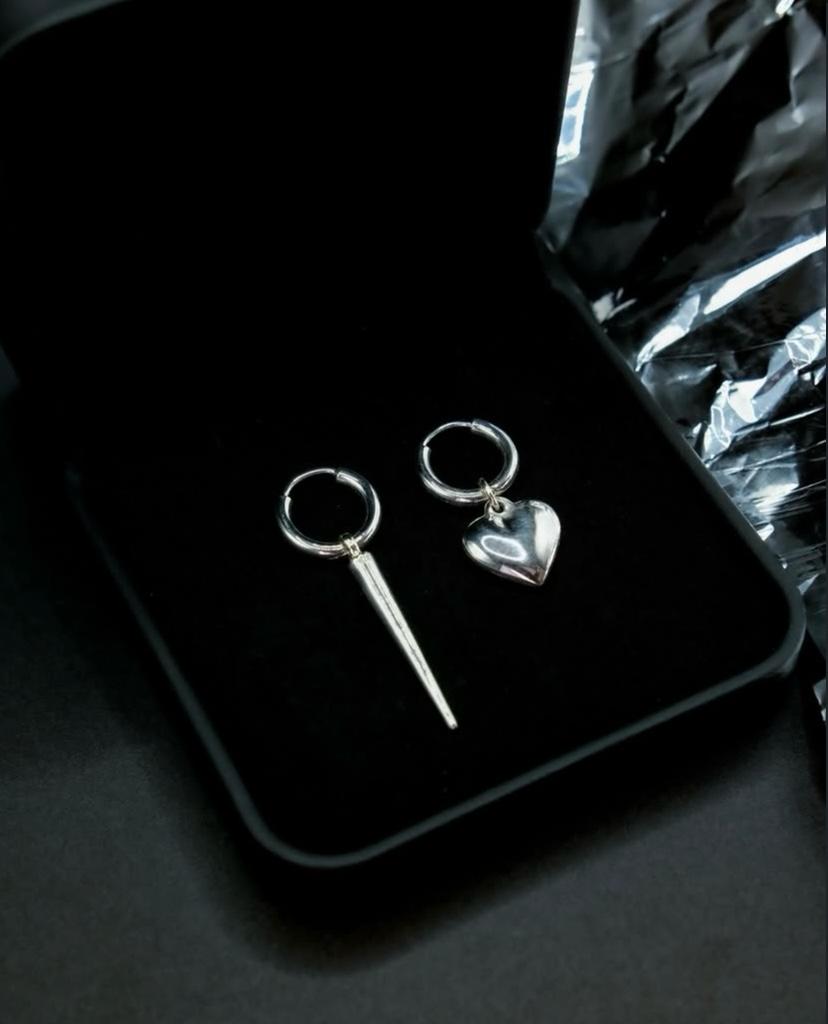 HEART AND SPIRE EARRINGS