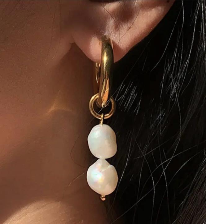 TWO PEARL EARRINGS