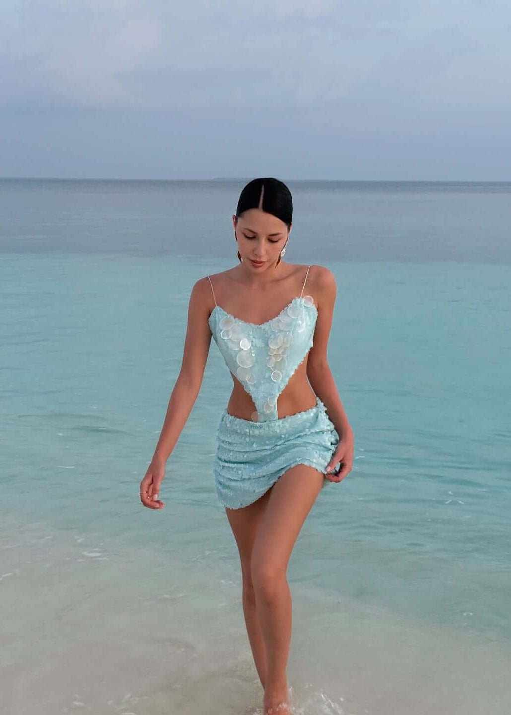 BABY BLUE MINI DRESS