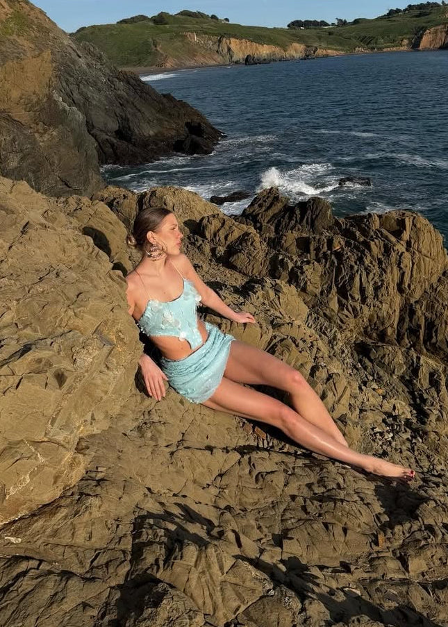 BABY BLUE MINI DRESS