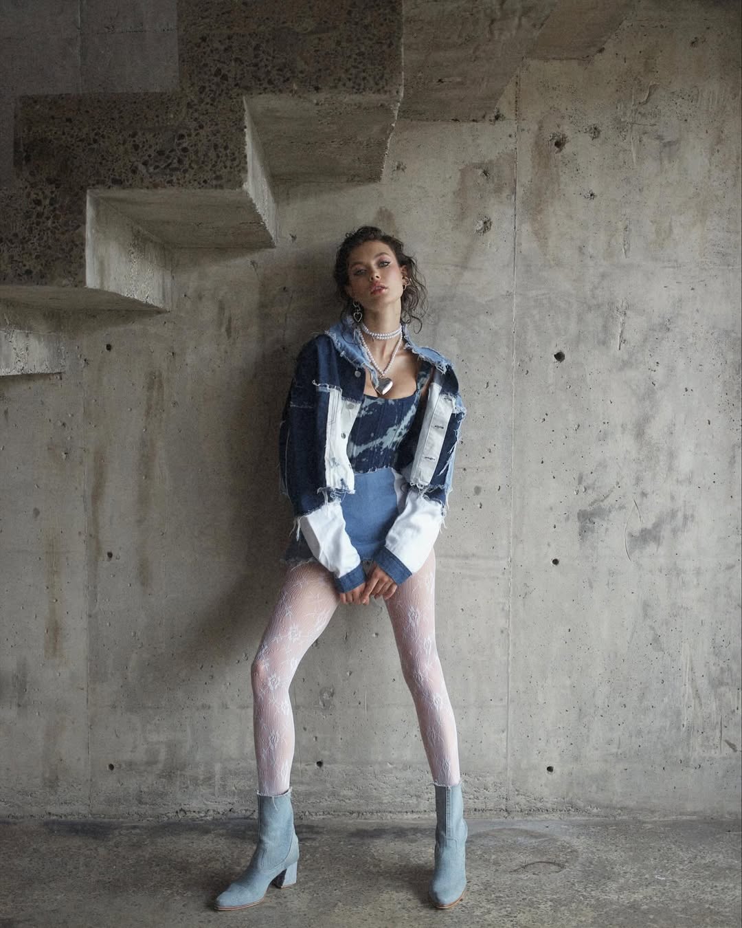 JACKET DENIM PATCHWORK
