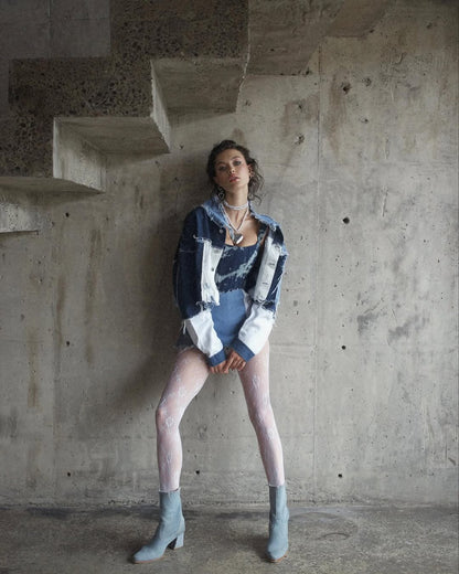 JACKET DENIM PATCHWORK