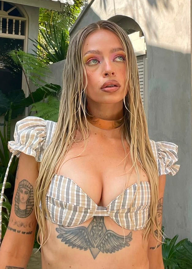 TOP BRA GREY