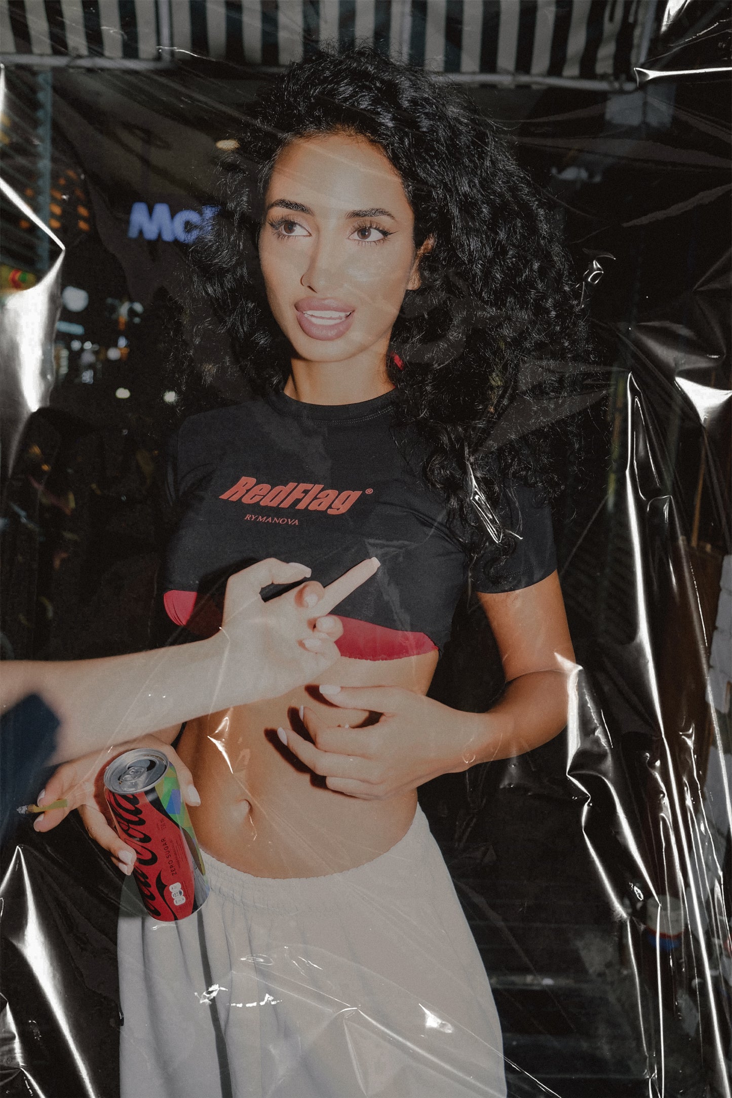 RED FLAG CROP TOP