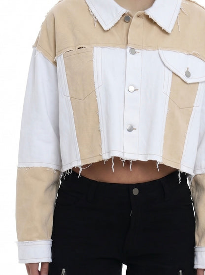 JACKET DENIM PATCHWORK
