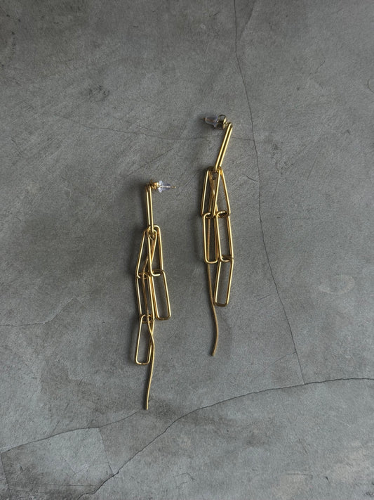 LINK UP GOLD EARRINGS