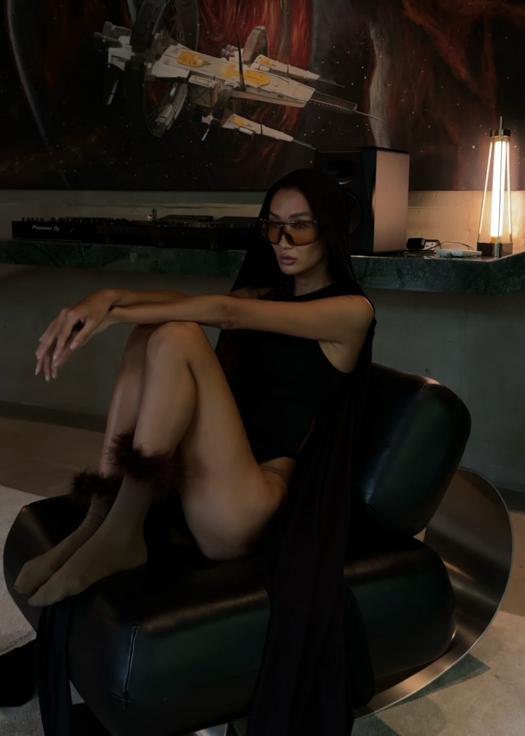 KARA SLIT DRESS SPANDEX