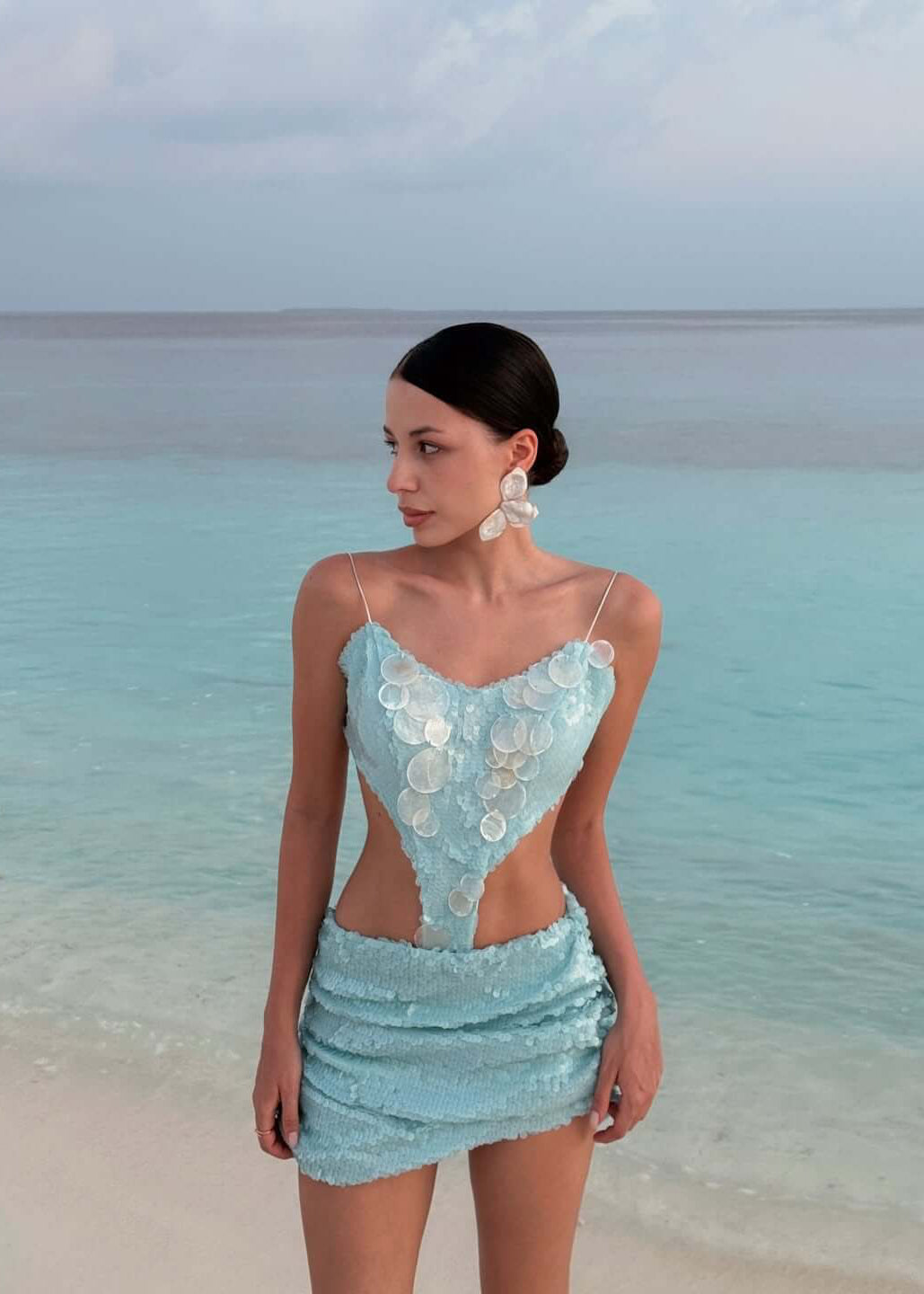 BABY BLUE MINI DRESS