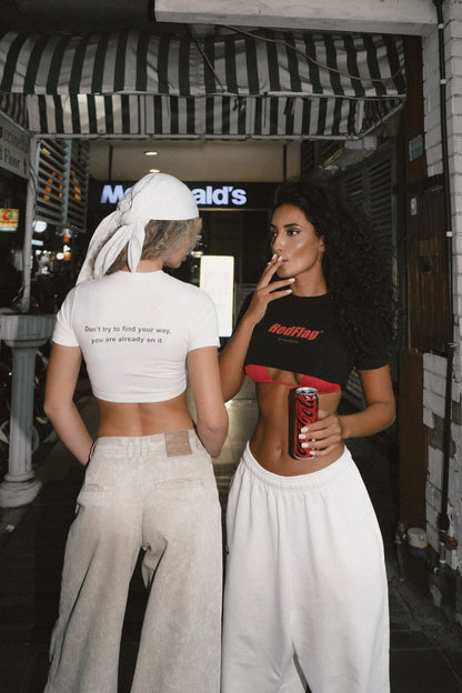 ONLY CREATOR WHITE CROP TOP