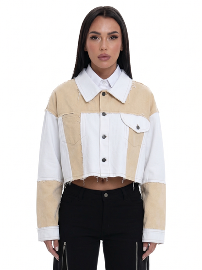 JACKET DENIM PATCHWORK