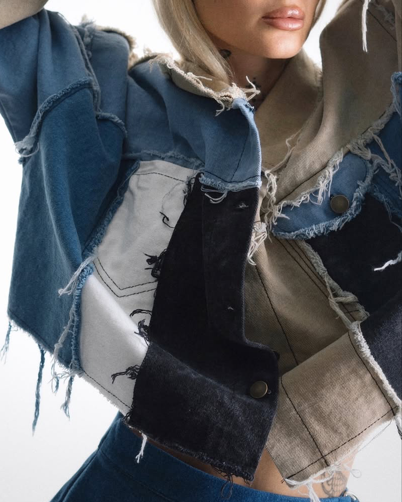JACKET DENIM PATCHWORK