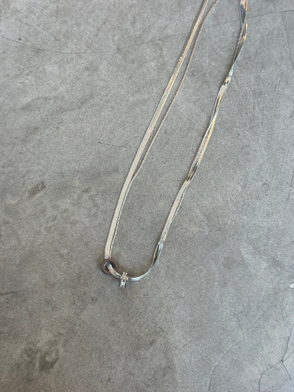 DOUBLE RING NECKLACE