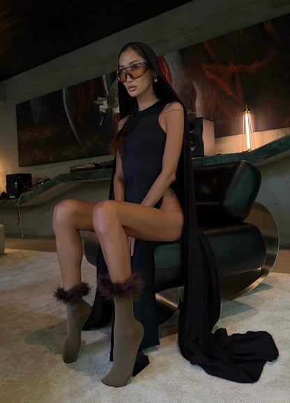 KARA SLIT DRESS SPANDEX