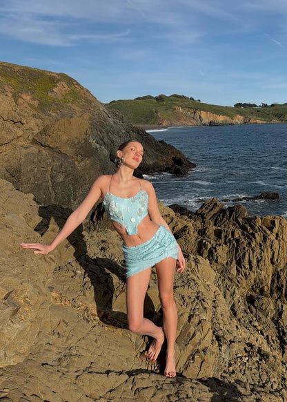 BABY BLUE MINI DRESS
