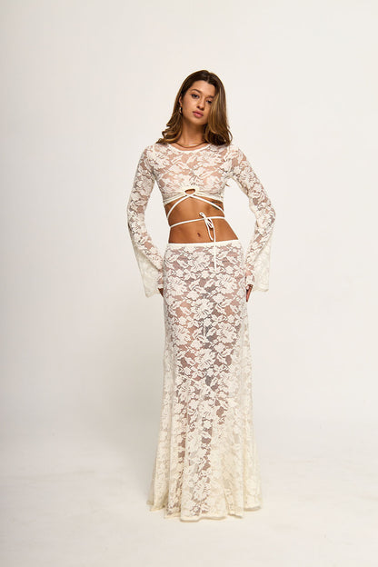 LACE MAXI SKIRT