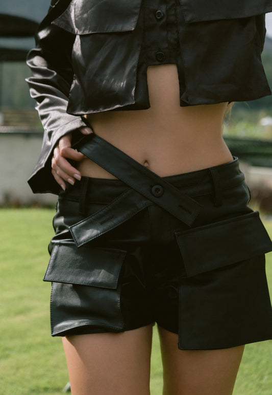 LEATHER SHORT