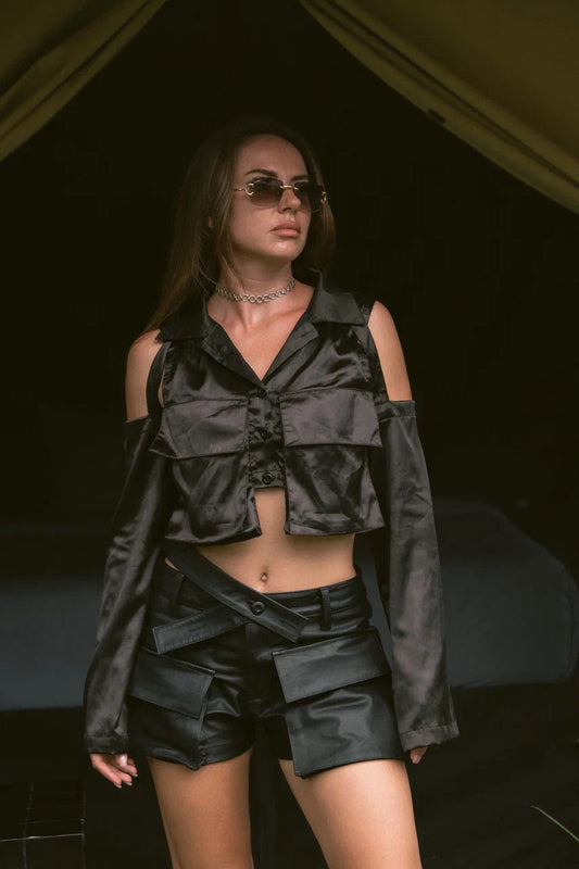 LEATHER SHORT