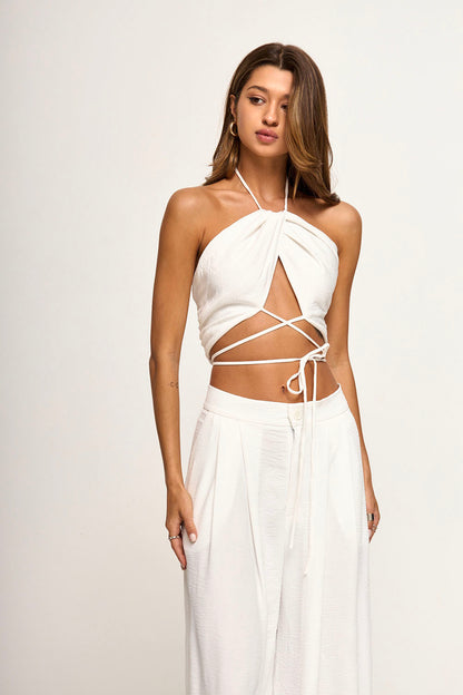 VISCOSE DRAPPED TOP