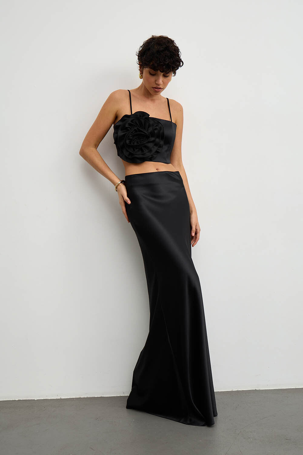 SATIN SKIRT