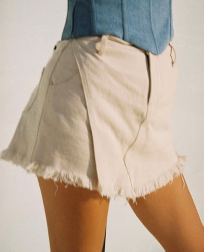 DENIM SHORT/SKORT