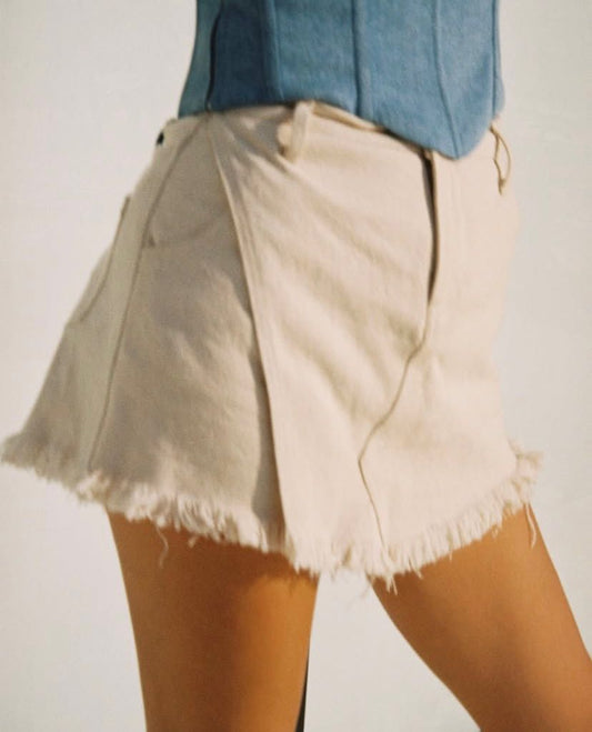 DENIM SHORT/SKORT