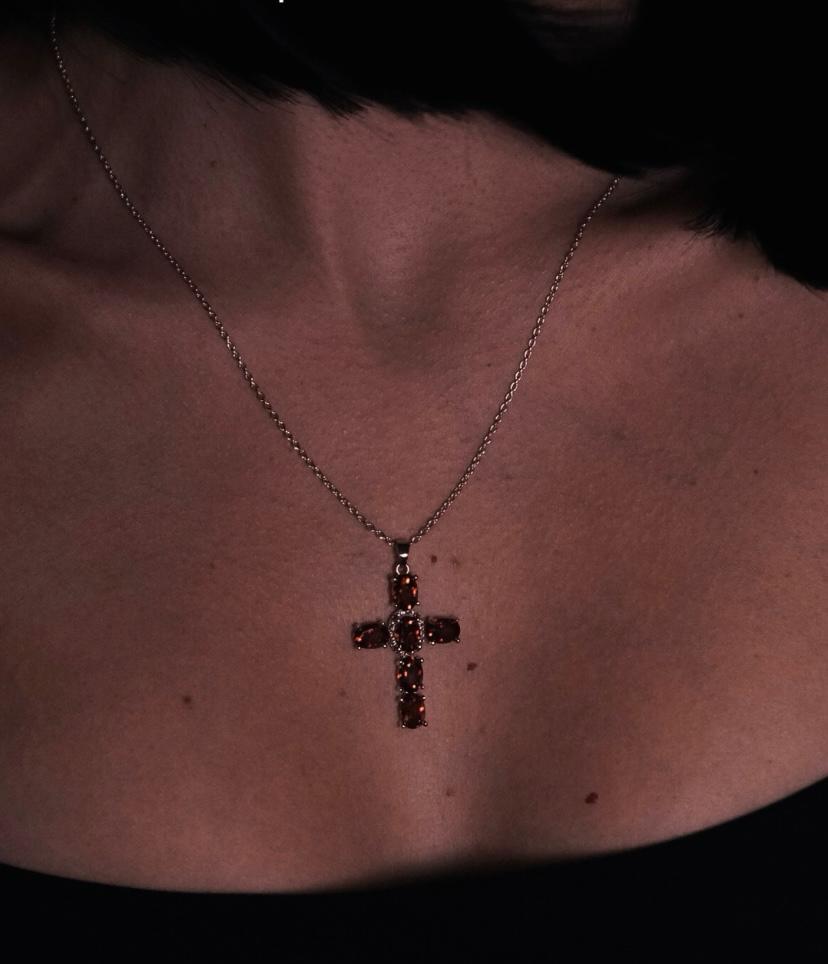 FLAME CROSS NECKLACE