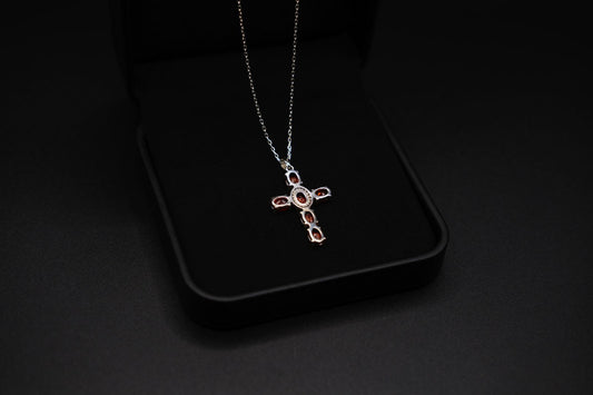 FLAME CROSS NECKLACE