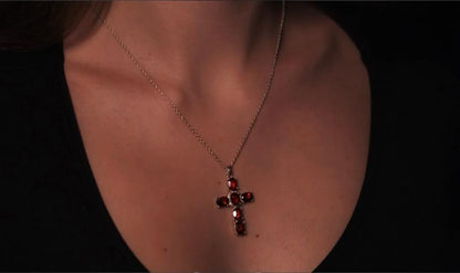 FLAME CROSS NECKLACE