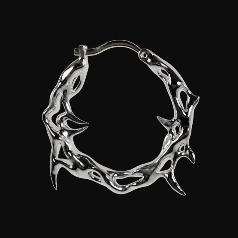 THORNVINE HOOP EARRING