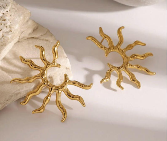 SUN HOOPS EARRINGS