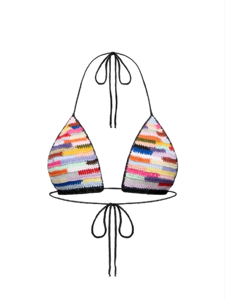 KNITTED BIKINI TOP