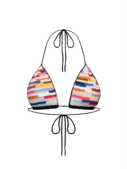 KNITTED BIKINI TOP