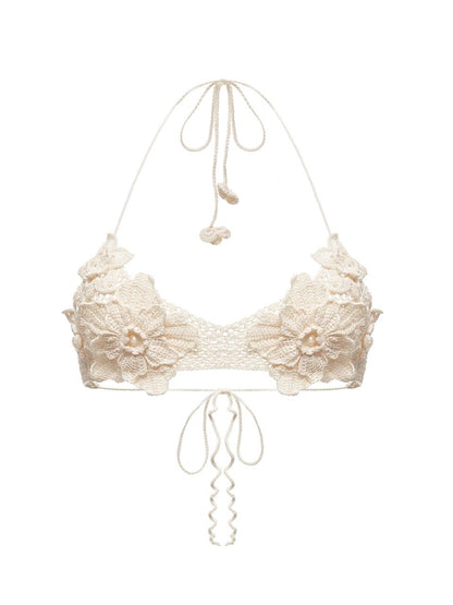 KNITTED BIKINI TOP BLOSSOM