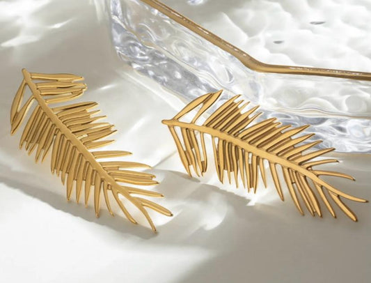 GOLD LEAVES EARRINGS