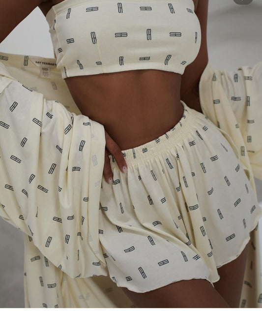 LOGO SET (TOP BRA+SHORT)