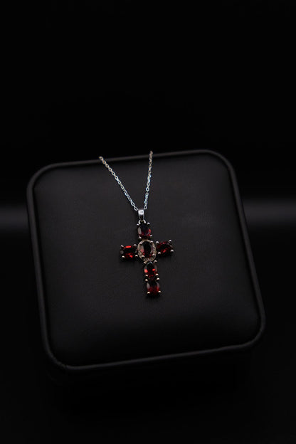 FLAME CROSS NECKLACE